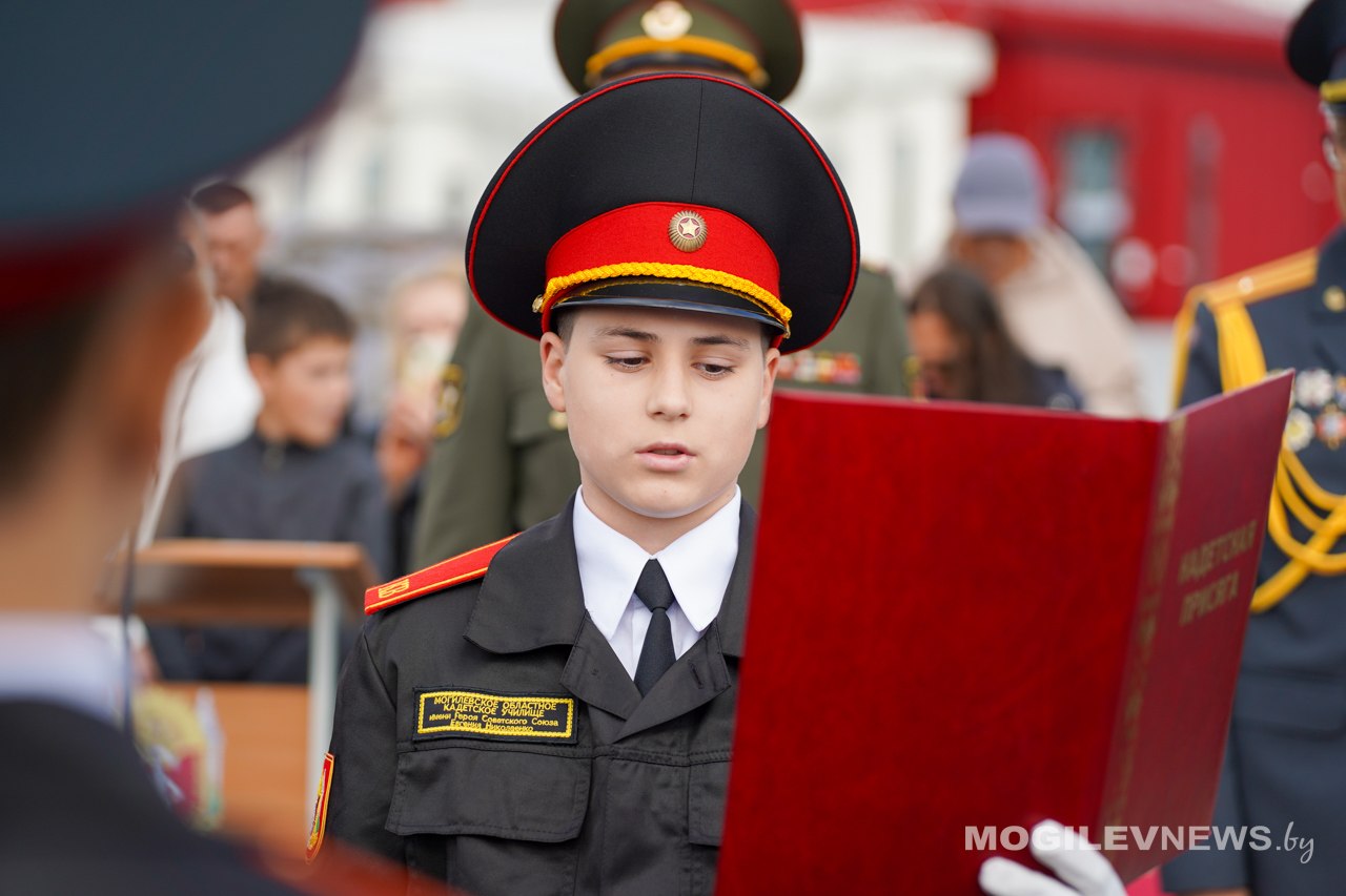 56 первокурсников Могилевского областного кадетского училища принесли торжественную клятву