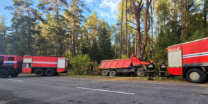 ДТП под Славгородом: водитель оказался заблокирован в кабине грузовика