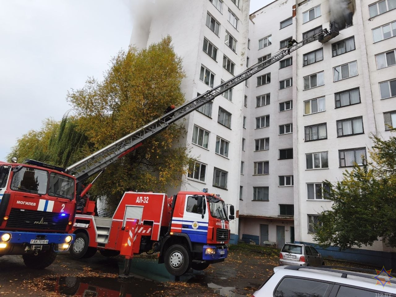 В Могилеве горело общежитие на Белинского