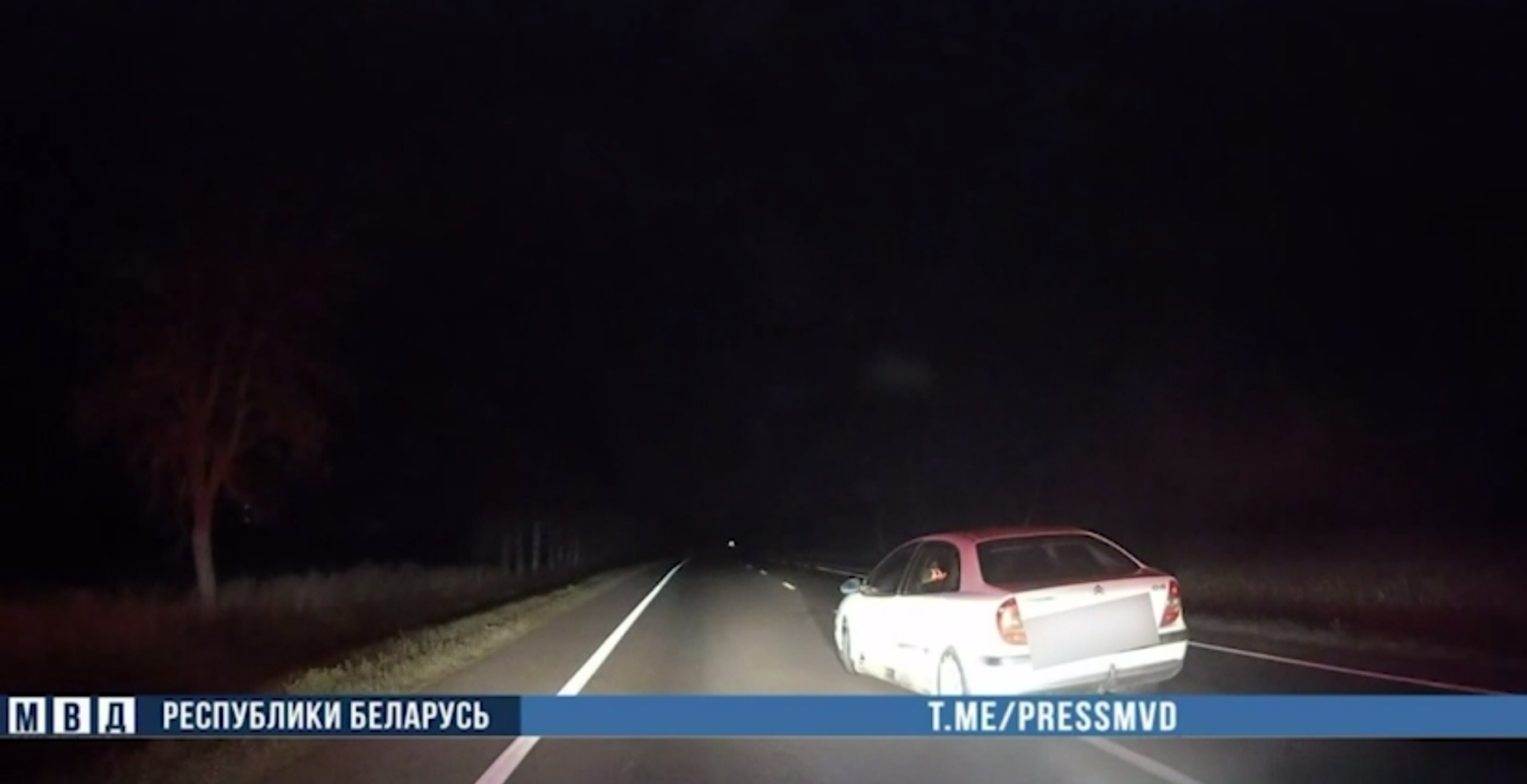 В Горецком районе задержали пьяного водителя после преследования со стрельбой